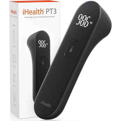 iHealth No-Touch Forehead Thermometer – HSA/FSA Eligible, 3 Sensors, Silent Alert & Accurate Readings