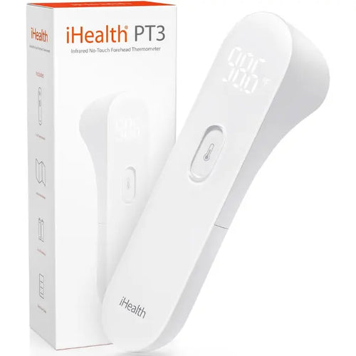 iHealth No-Touch Forehead Thermometer – HSA/FSA Eligible, 3 Sensors, Silent Alert & Accurate Readings