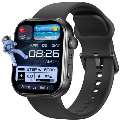TOZO S7 Smartwatch – Bluetooth Call, AMOLED HD Display, 100+ Sports Modes & Health Tracking