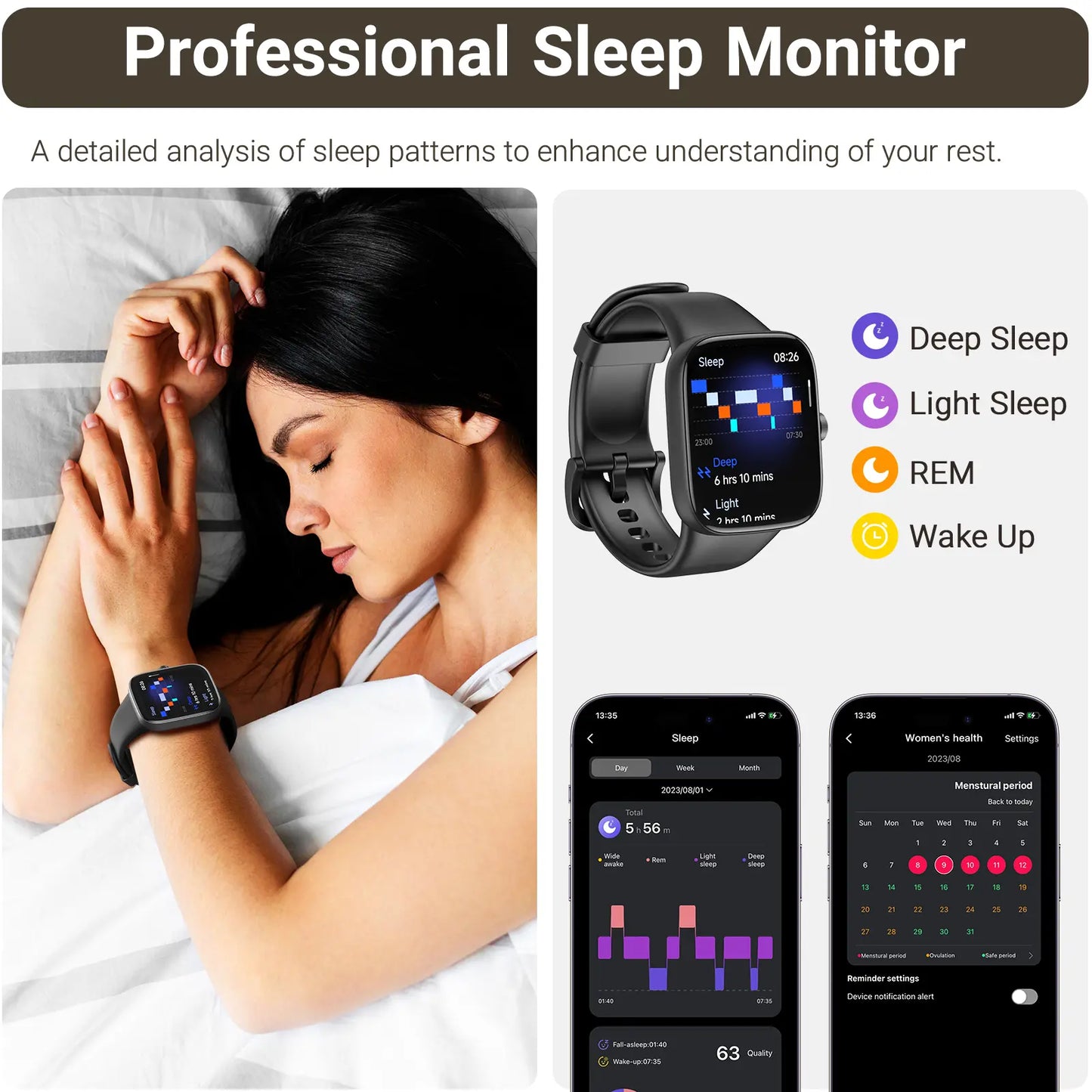 TOZO S7 Smartwatch – Bluetooth Call, AMOLED HD Display, 100+ Sports Modes & Health Tracking