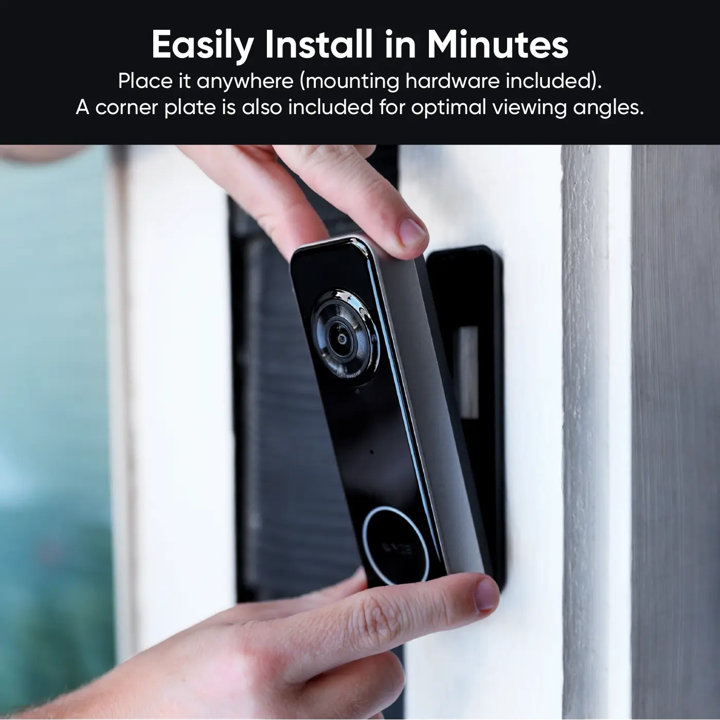 Wyze Battery Video Doorbell – Wireless 1536p HD Camera with 2-Way Talk & Color Night Vision